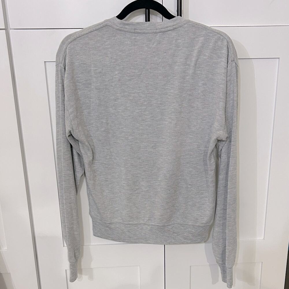 Spiritual Gangster Happy and Free Gray Lightweight Pullover Top - M - Picture 3 of 4